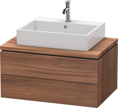 Produktbild von Konsolenunterschrank L-CUBE 400x820x547mm nussbaum natur nussbaum natur