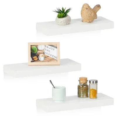 Produktbild von Set aus 3 Schwimmenden Wandregalen für Wohnzimmer und Schlafzimmer