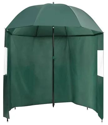Image de Parasol de plage vidaXL vert 220 x 185 cm