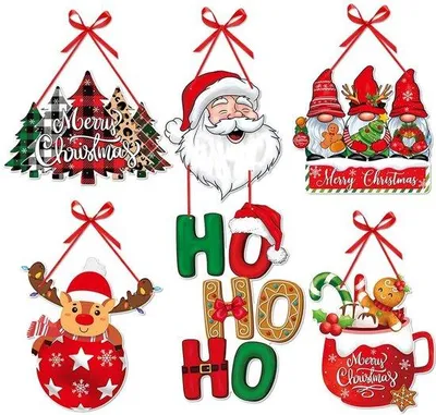 Productafbeelding van 5-delige Kerstdecoratie voor de Deur