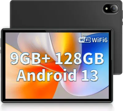 DOOGEE U10 Tablet, WiFi 6 Android 13, 9GB RAM + 128GB ROM, Tablet 10.1 Zoll, 1280 x 800 IPS, Face ID, Bluetooth 5.0, 5060mAh, OTG, Rheinland, PC,