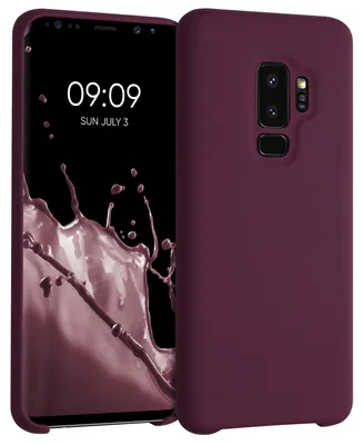 Produktbild von kwmobile Handyhülle für Samsung Galaxy S9 Plus Hülle - Case Silikon - Kabelloses Laden - Schutzhülle Cover in Magenta Lila