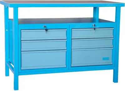 Produktbild von GÜDE Werkstatteinrichtung Werkzeugschrank Werkbank Werktisch P 1200 SS