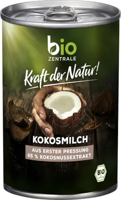 COCONUT MILK - NAPÓJ KOKOSOWY BEZ GUMY GUAR (17 % TŁUSZCZU) BEZGLUTENOWY BIO 400 ml - BIO ZENTRALE