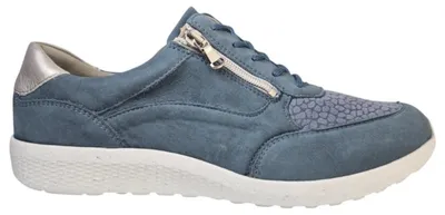 Zdjęcie produktu dla Waldläufer K-Ira denim damskie sportowe sznurowane buty w kolorze niebieskim, rozmiar 4,5