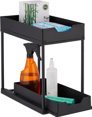 Produktbild von relaxdays Unter Waschbecken Regal mit 2 Etagen