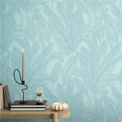 Produktbild von CosmoLiving Golden Fern-Glow Blau 10,05 m x 0,53 m