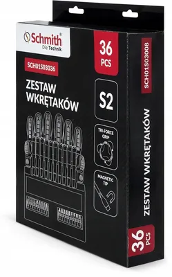 Produktbild von Schmith Schraubendrehersatz Bit Set Magnetisch Werkstattschraubendreher 36-tlg. Magnet-Set Profi Werkstatt Werkzeug für Heimwerker und Mechaniker