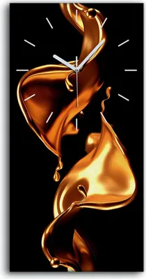 Produktbild von Wandkunst Leinwand Bild Uhr Geräuschlos Kunstdruck 30x60 Malerei Abstrakte Kunst - weiße Hände