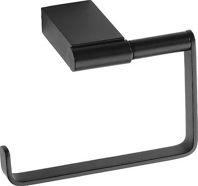 Produktbild von BERO Papierrollenhalter Messing Schwarz ohne Deckel 131x90x75 mm für Bad & WC >> zum Bohren