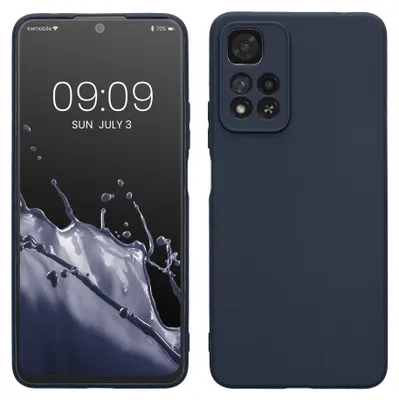 Produktbild von kwmobile Handyhülle für Xiaomi Redmi Note 11 Pro+ 5G / Note 11 Pro Plus 5G Hülle - TPU Case - Kabelloses Laden - Schutzhülle Cover in Deep Ocean