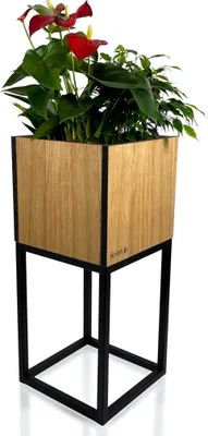 Obrázok produktu pre Záhon štvorcový LOFT FIORINO dub 22x22x50 cm