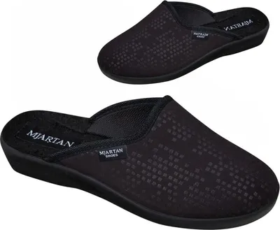 Obrázok produktu pre Dámske čierne vzorované papuče MJARTAN BERTINA