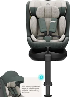 Produktbild von Daliya® BRAVO i-Size, 360° drehbarer Kindersitz, ISOFIX & Stützfuß, Mitwachsender Autokindersitz 0–12 Jahre (40–150 cm), atmungsaktiv, Kinderautositz
