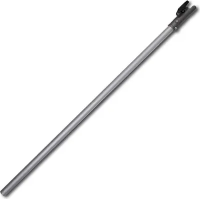 A single pole with a connector at one end, isolated on a white background.