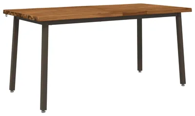 Obrázek produktu pro Jídelní stůl s masivní akácií, přirozený vzhled, rozměry 160 x 80 x 75 cm