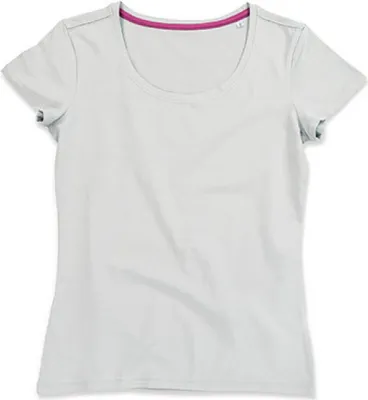 Produktbild von Women Crew Neck Damen T-Shirt Claire - Farbe: Powder Grey - Größe: L