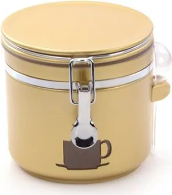 Produktbild von Behälter "Antonio", 320 g gold mit Fenster
