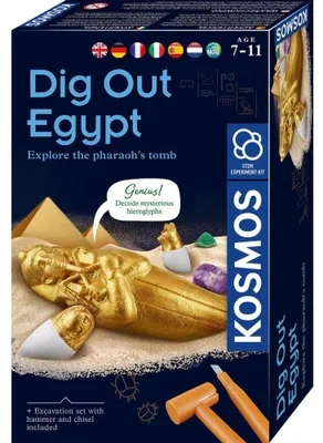 Immagine prodotto di KOSMOS Dig Out Egypt INT, Ausgrabungsblock, Ausgrabung, Gipsblock, ab 7 Jahren, 617370