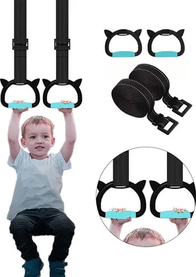 Produktbild von 2 m verstellbare Gymnastikringe aus ABS, Indoor & Outdoor Trainingsgerät, geeignet für Kinder & Fitnessübungen