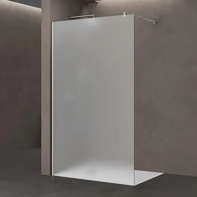 Produktbild von Luxus Duschwand für Dusche Duschabtrennung 120x200cm Walk-In Dusche 10mm ESG-Sicherheitsglas Vollsatiniert inkl. Nanobeschichtung Bremen02VS