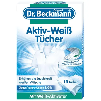 Produktbild von Aktiv-Weiß Tücher, 15 Tücher, Waschmittel