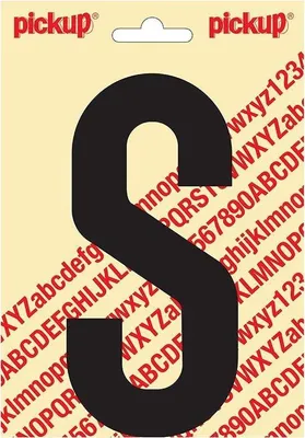 Produktbild von Sticker Nobel Sticker Buchstabe S schwarz - Pickup
