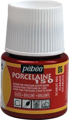 Immagine prodotto di Pebeo Porcelaine 150, 45 ml, 06 rosso scarlatto