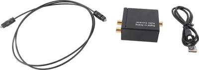 Zdjęcie produktu dla Przełącznik cyfrowo-analogowy audio, optyczny przełącznik RCA AV, przełącznik wyboru, koncentryczny Toslink