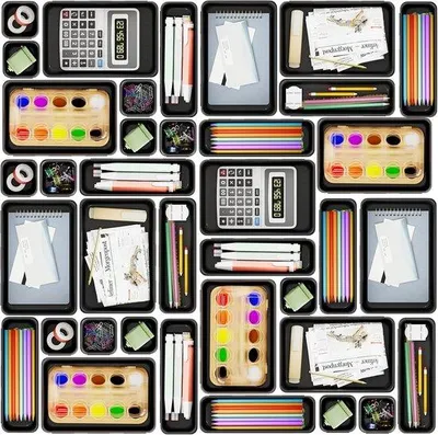 Produktbild von Famanu Ladeorganizer Set 25-teilig mit 4 Größen für Büro, Küche, Schlafzimmer und Badezimmer