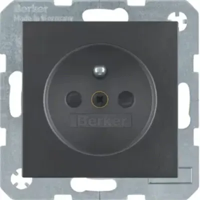 Immagine prodotto di Berker 6768761606 Presa con polo di protezione, antracite, opaca Berker B.3/B.7