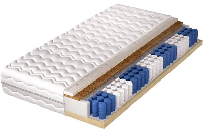 Productafbeelding van Matras 160x200 VIRGINIA LUX, pocketvering, kokos, latex