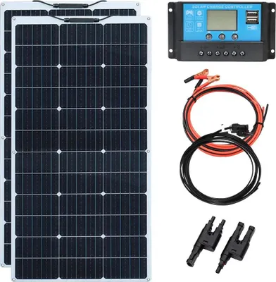 Immagine prodotto di Modulo solare, materiale monocristallino, alta efficienza, 200W 12V 24V