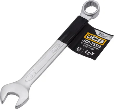 Obrázok produktu pre JCB | Kombinovaný kľúč 13MM, račňový kľúč, kombinovaný kľúč, otvorený kľúč, otvorený kľúč, račňový kombinovaný kľúč
