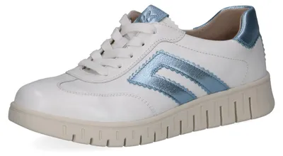 Produktbild von CAPRICE Damen Sneaker aus Leder, Schwarz (White/LT.Blue), 41