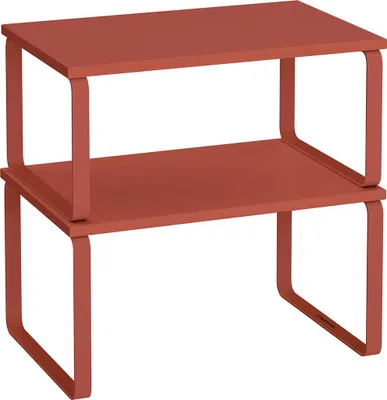 Produktbild von Gewürzregal-Set, 2 stapelbar, orangerot
