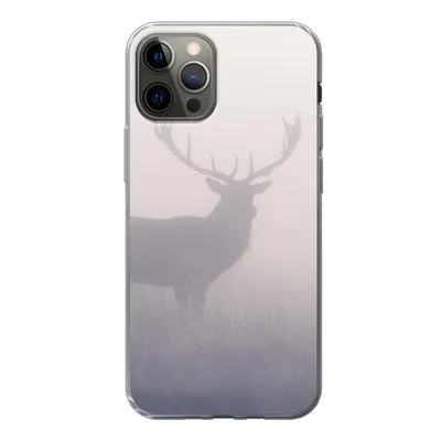 Produktbild von MuchoWow® Handyhülle Schutzhülle Hülle für iPhone 13 Pro Hirsche - Nebel - Morgen Silikon Softcase Handy Hülle - Handy-Tasche