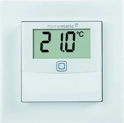Produktbild von HOMEMATIC Temperatur- und Luftfeuchtigkeitssensor mit Display, innen, 1 Stk.