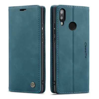 Obrázek produktu pro Huawei P20 Lite Pouzdro, RetroPolyuretanKožené Pouzdro, Kapsy na Karty, Magnetické Uzavírání, Pouzdro s Funkcí Stojánku pro Huawei P20 Lite modré