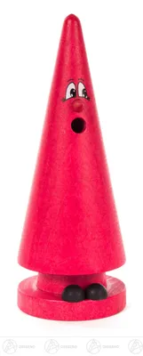 Produktbild von Crottendorfer - Räucherfigur Ziegenbein Susi Sandel (Rot) - Größe ca. 13cm, für Räucherkerzen Größe M (Standard) - 2058