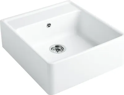 Produktbild von Naber Spülstein Einzelbecken. Spülstein, Keramik, weiß alpin - Einbauspülen