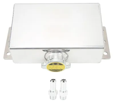 Imagen del producto de Depósito de expansión universal de aluminio de 1 litro para refrigerante, ideal para la modificación de automóviles