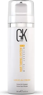 Produktbild von GK HAIR Global Keratin Leave In Conditioner Cream 4.4 Fl Oz 130ml Conditioning Detangler Hydrating Smoothing Moisturizing and Frizz Control For Dry Damaged Hair Pre Swim Protection All Hair Types