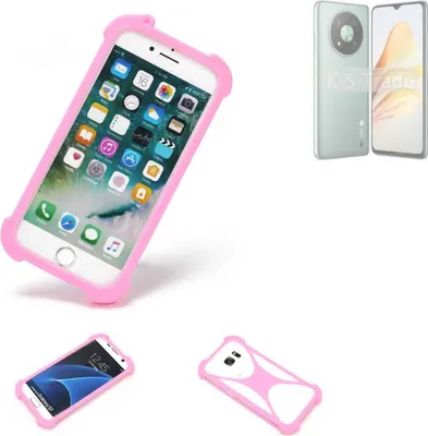 Produktbild von K-S-Trade Handy Hülle kompatibel mit ZTE XiaoXian 50 Schutz Hülle Bumper Silikon Schutz Hülle Cover Case Silikoncase Silikonbumper TPU Softcase