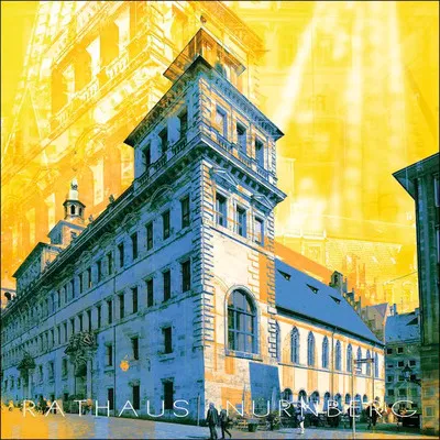 Produktbild von Glasbild Nürnberg Rathaus 20x20 cm