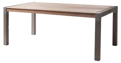 Produktbild von MASSIVMOEBEL24.DE Esstisch Akazie 220x100x76 beige lackiert AMSTERDAM #116