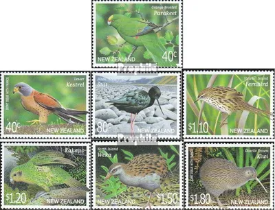 Produktbild von Briefmarken Neuseeland 2000 Mi 1873-1879 (kompl.Ausg.) postfrisch Vögel