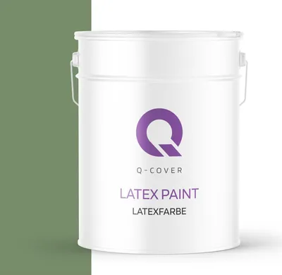 Produktbild von Latexfarbe Dunkelgrün 10L | Matte Innenfarbe Klasse 3 | Hohe Deckkraft & Scheuerfest | Für Wand & Decke