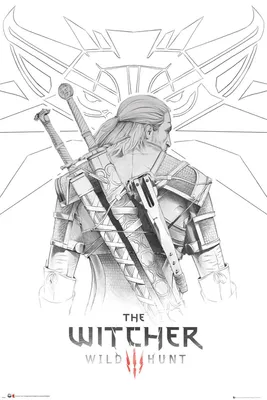 Produktbild von Witcher, The - Poster - Geralt Sketch