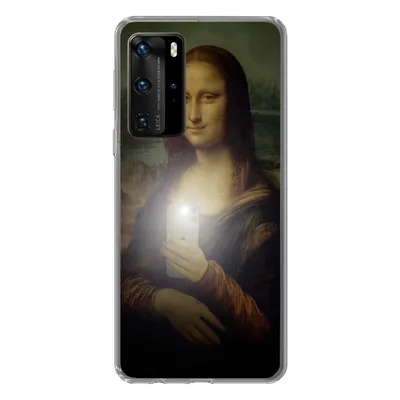 Produktbild von MuchoWow® Handyhülle Schutzhülle Hülle für Huawei P40 Pro Mona Lisa - Da Vinci - Telefon Silikon Softcase Handy Hülle - Schutz